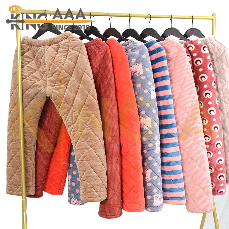 Wholesale Nightgown Pajamas Sleepwear Ladies Warm Sleepwear Second Hand Clothing Used Sleepwear Bedroom Home Clothes