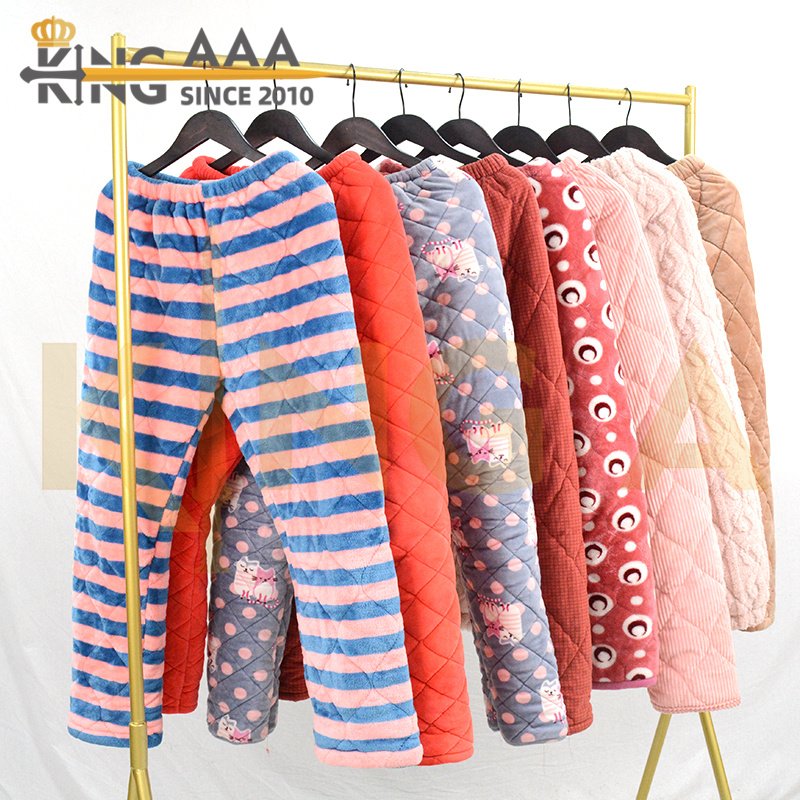 Wholesale Nightgown Pajamas Sleepwear Ladies Warm Sleepwear Second Hand Clothing Used Sleepwear Bedroom Home Clothes