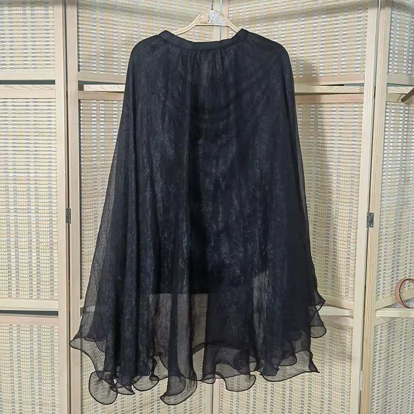 Wholesale High Quality Ladies Elegant High Waist Second Hand Silk Skirt Used Clothes