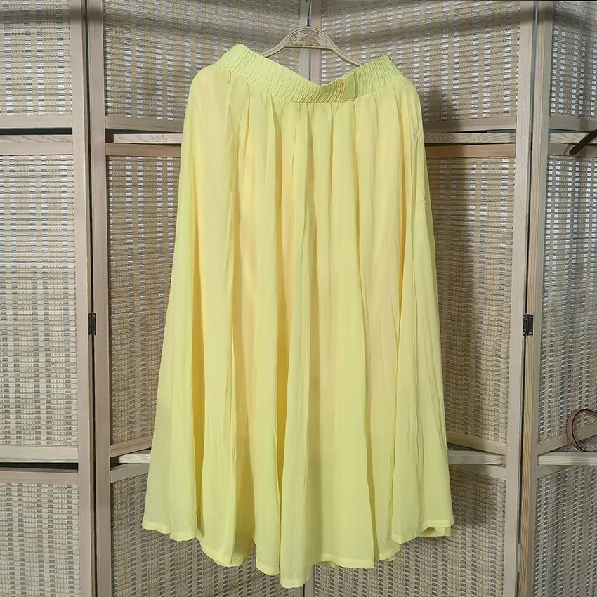 Wholesale High Quality Ladies Elegant High Waist Second Hand Silk Skirt Used Clothes