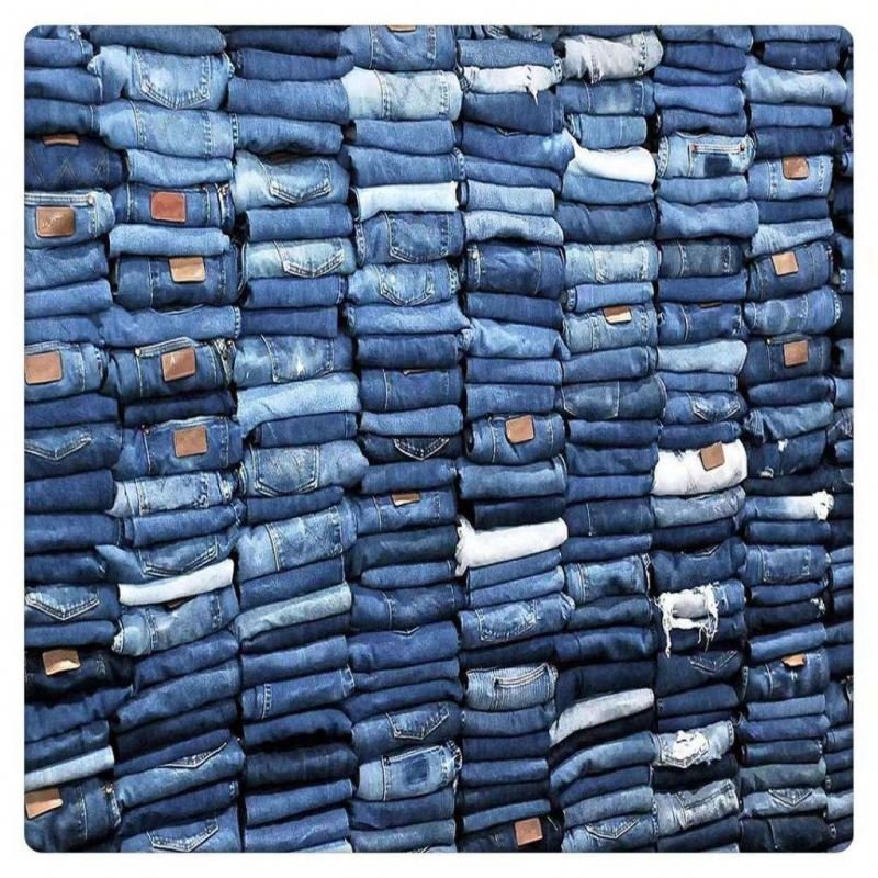 New men's jeans inventory with tight straight leg pants styles randomly shipped