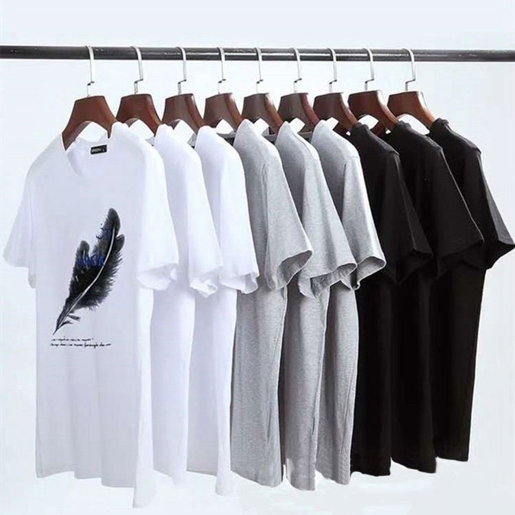 New High quality Hot selling men's hip-hop T-shirts good quality loose short-sleeved T-shirts wholesale
