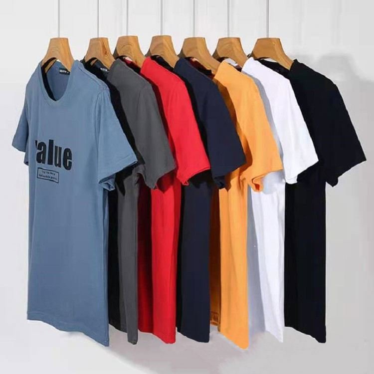 New High quality Hot selling men's hip-hop T-shirts good quality loose short-sleeved T-shirts wholesale
