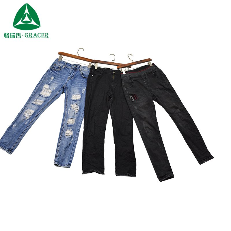 Bulk Second Hand Clothes Ghana Jeans Pants Used Clothes in KG
