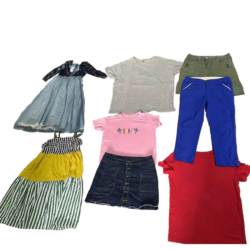 Second Hand Women Clothes Used Pants and Jeans Stock Hot Selling 45-100 Kg Used Summer Dress Adults For Women