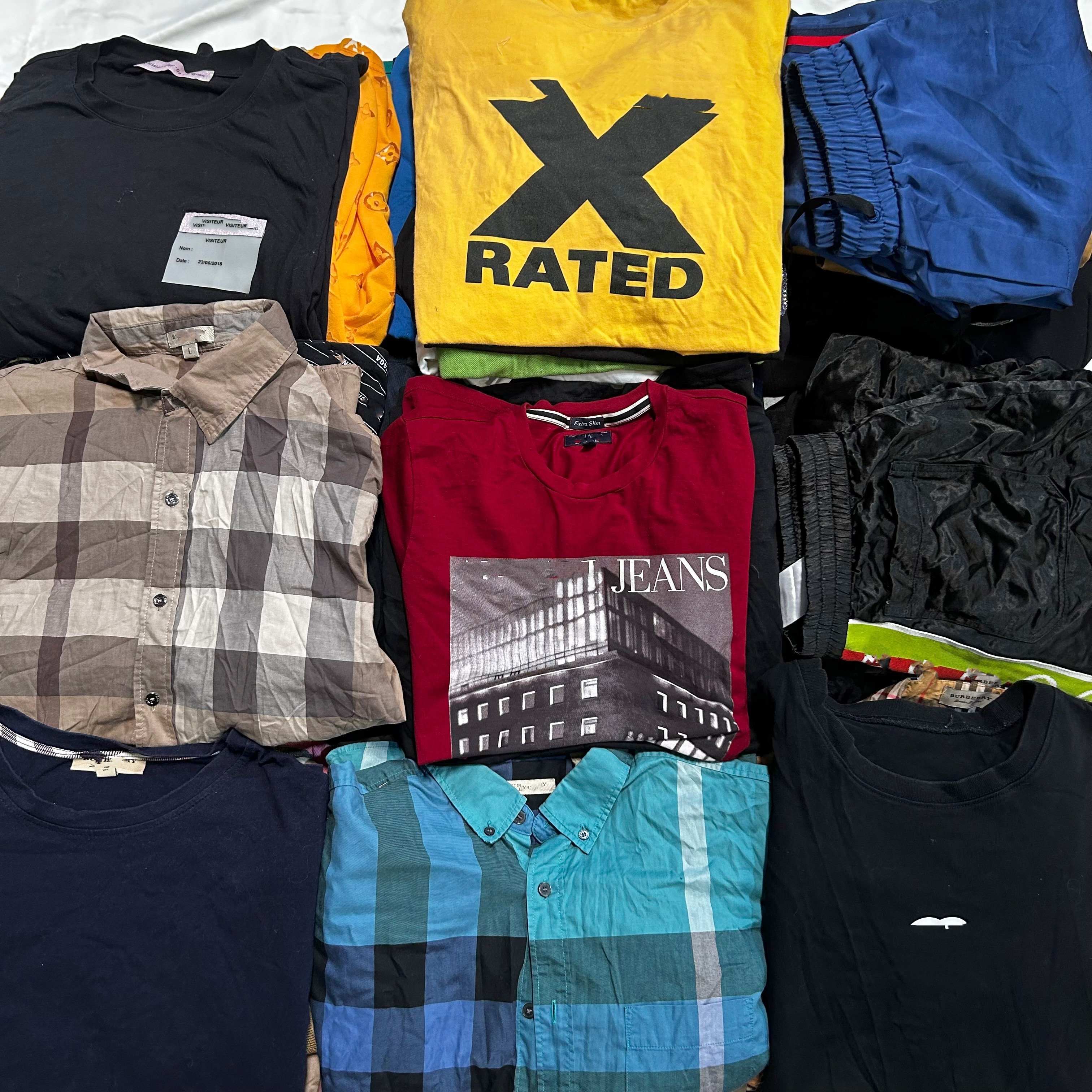 C02 used branded t-shirt wholesale second hand luxury brand clothes ukay clothing in bale vintage shirts