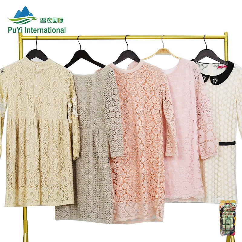 Fashionable Style Women's Knit Mesh Dress branded Used Clothes bales used clothing bales 100kg
