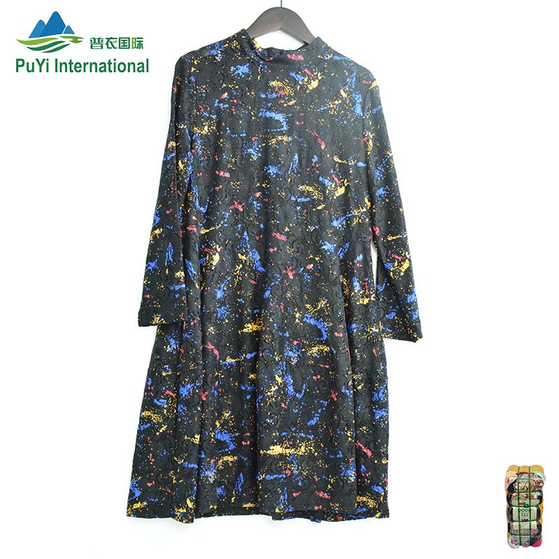 Fashionable Style Women's Knit Mesh Dress branded Used Clothes bales used clothing bales 100kg