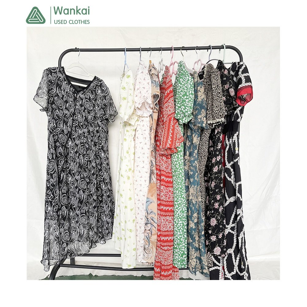 CwanCkai Factory Overrun Colourful Women's Clothing Used, High Quality Mixed Sizes Used Plus Size Women's Dresses