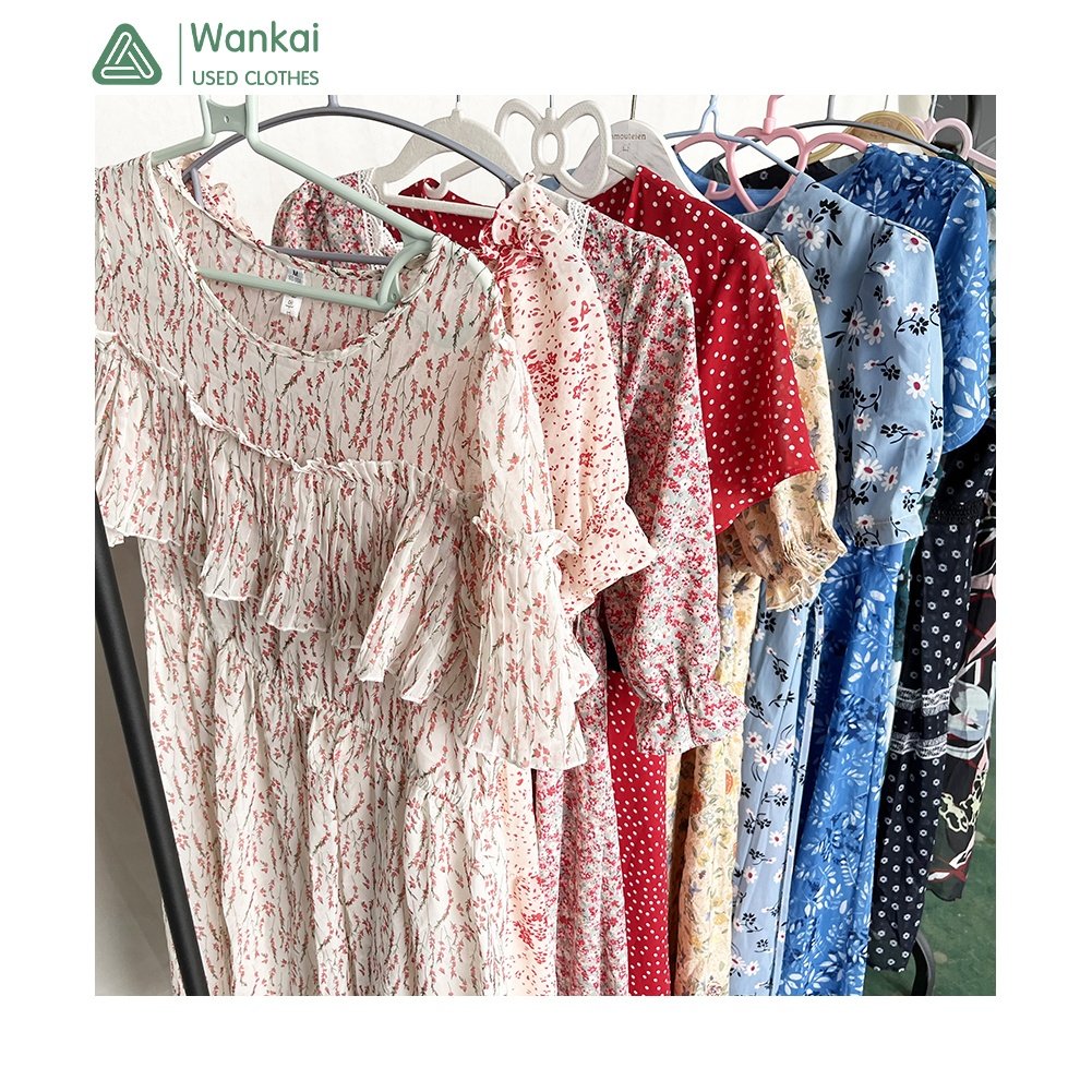 CwanCkai Factory Overrun Colourful Women's Clothing Used, High Quality Mixed Sizes Used Plus Size Women's Dresses
