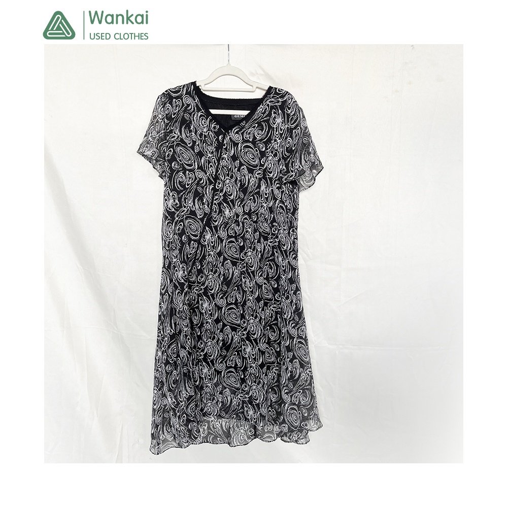 CwanCkai Factory Overrun Colourful Women's Clothing Used, High Quality Mixed Sizes Used Plus Size Women's Dresses