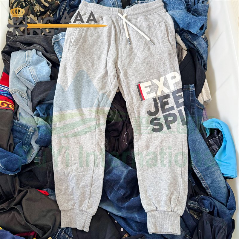 KINGAAA second hand clothes children bales used clothes kids pants for teenagers boys