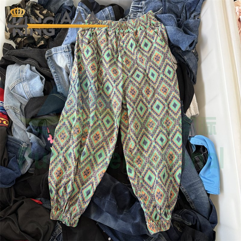 KINGAAA second hand clothes children bales used clothes kids pants for teenagers boys