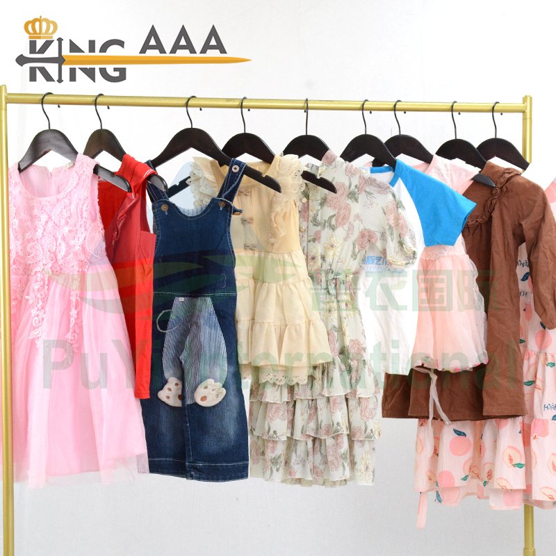 Wholesale Short Sleeve Suit Kids Used Clothes Summer Wear Second Hand Clothing Cotton Children Baby Wear in Bales for Kids