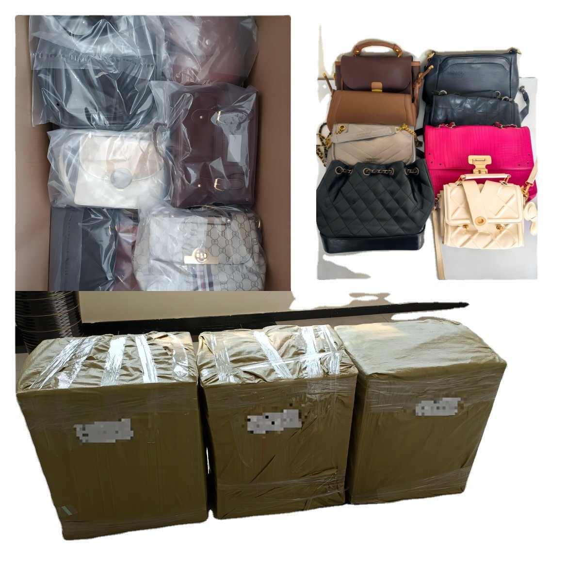 Factory Wholesale Second Hand Mixed Leather Bags Used Office Leather Bags Bulk Used Clothes Used Bags