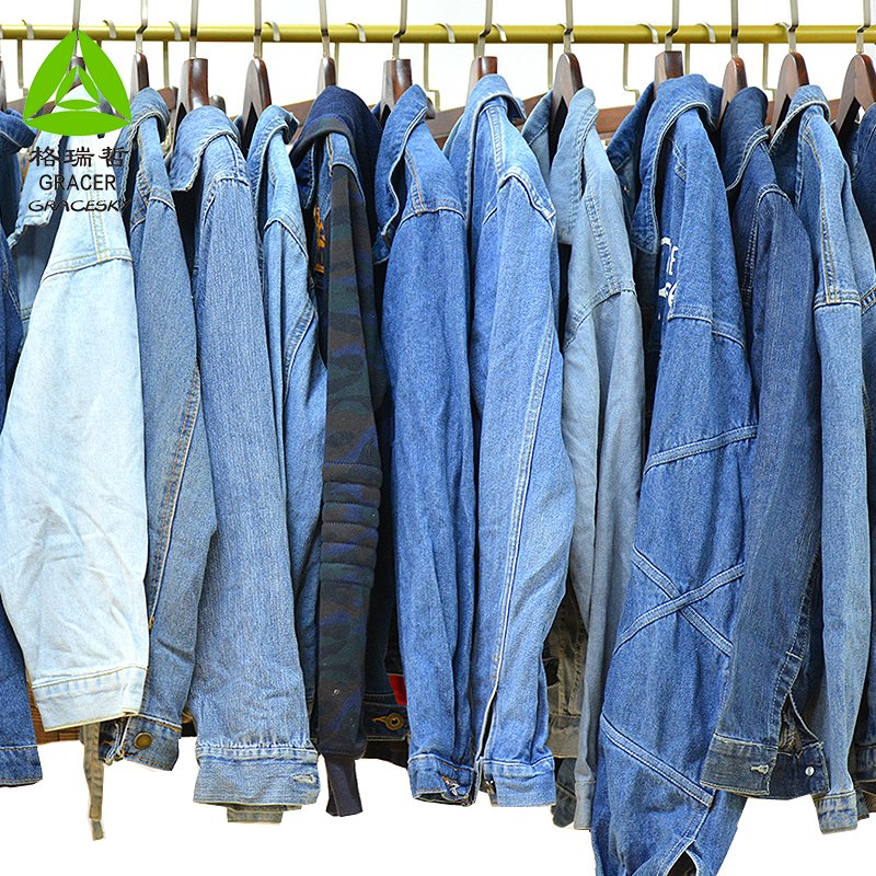 Fashion Jean Jacket Used Clothing Dubai Second Hand Clothes Winter Jacket Winter Clothes for Men Adults Casual Wear Mix Color