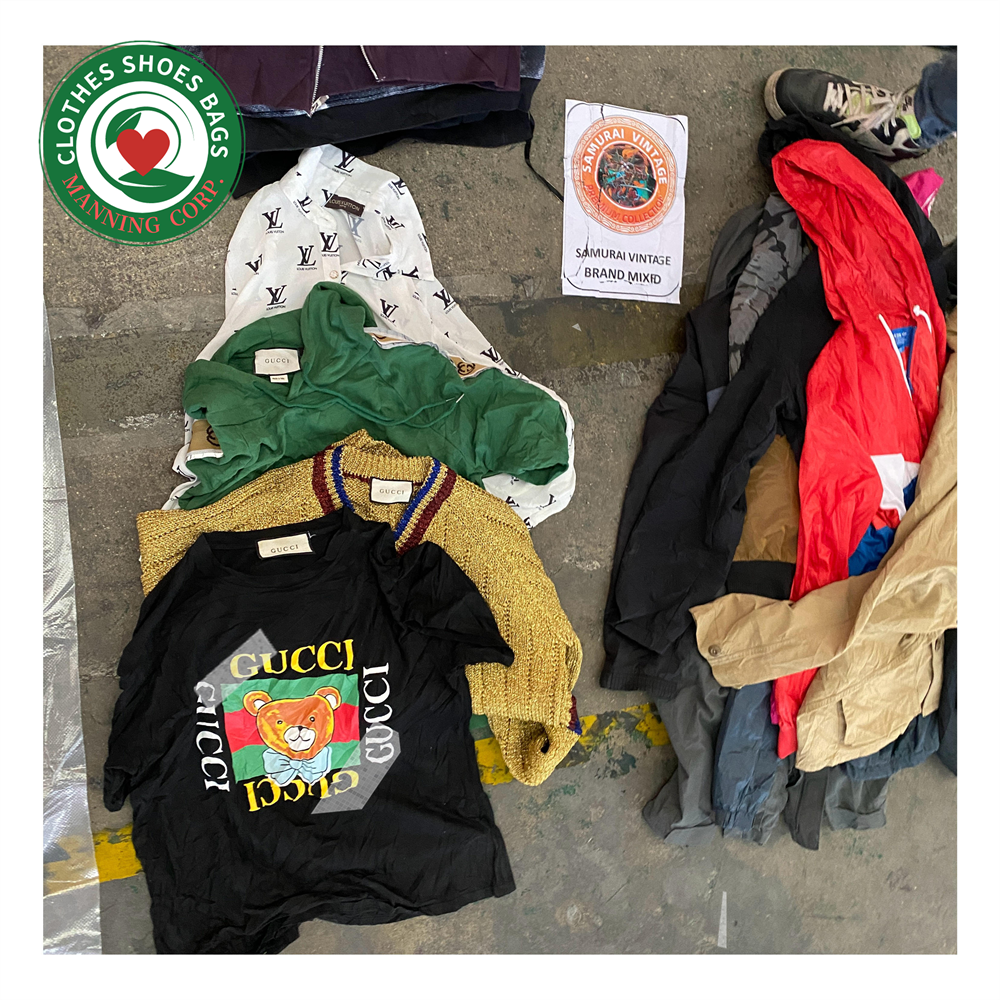 Manning used brand clothes bales crewneck second-hand international branded hoodies top quality thrift original hoody in bundle