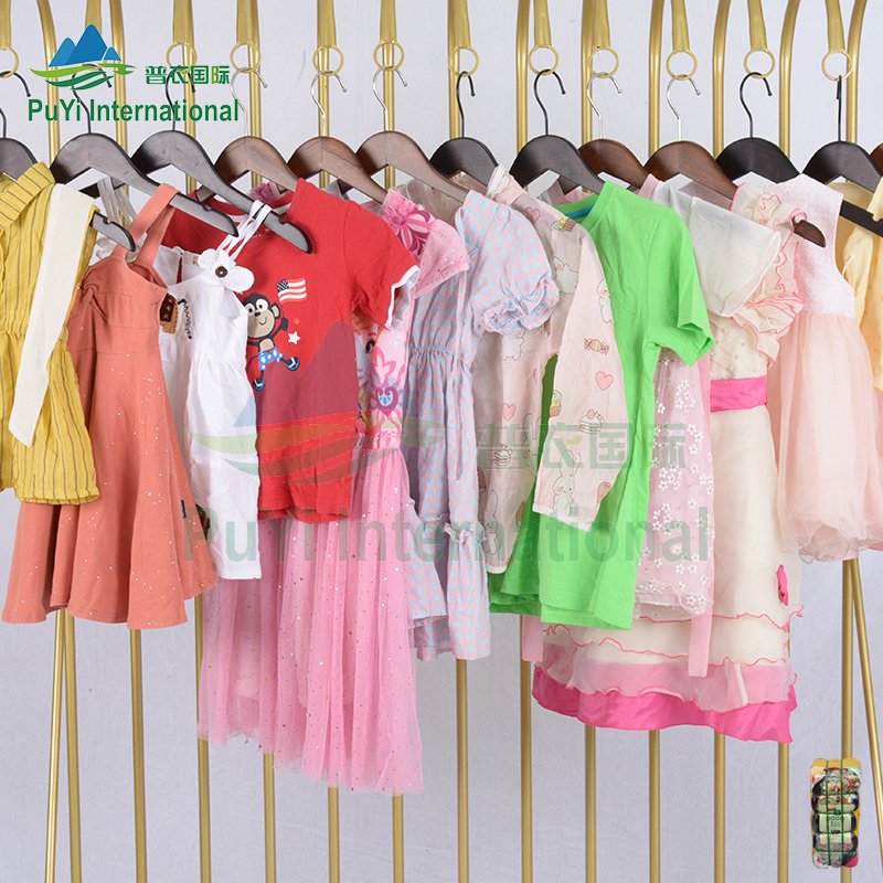 Wholesale Children Wear Kids Used Clothes Ukay Ukay Bales Children Summer Old Clothing Clothing Bale Mixed Korea for kids
