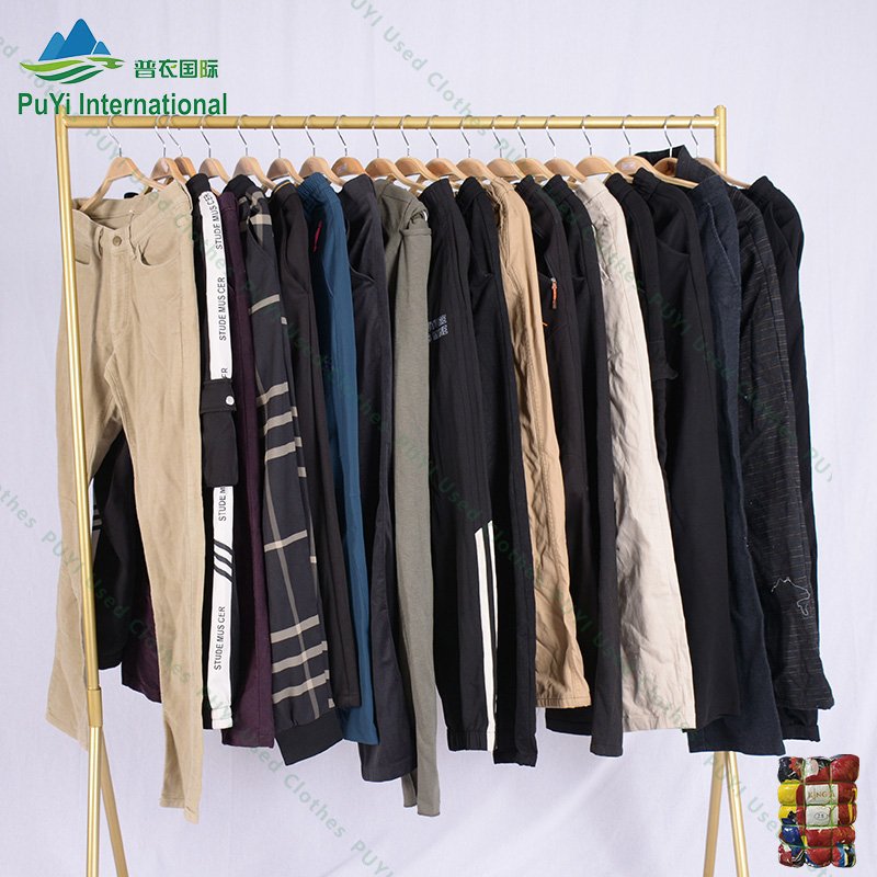 korean second hand clothes heavy cotton trousers pants unisex used designer clothes men used clothes bales