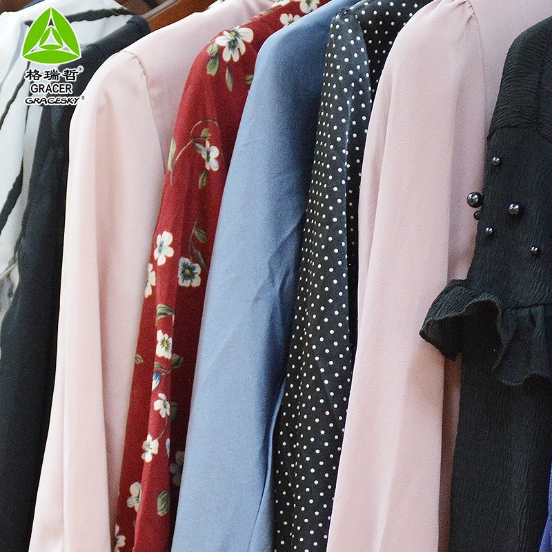 thrift Container Used Clothes Second Hand Clothes Italy Ladies Cotton Blouse used clothing from usa