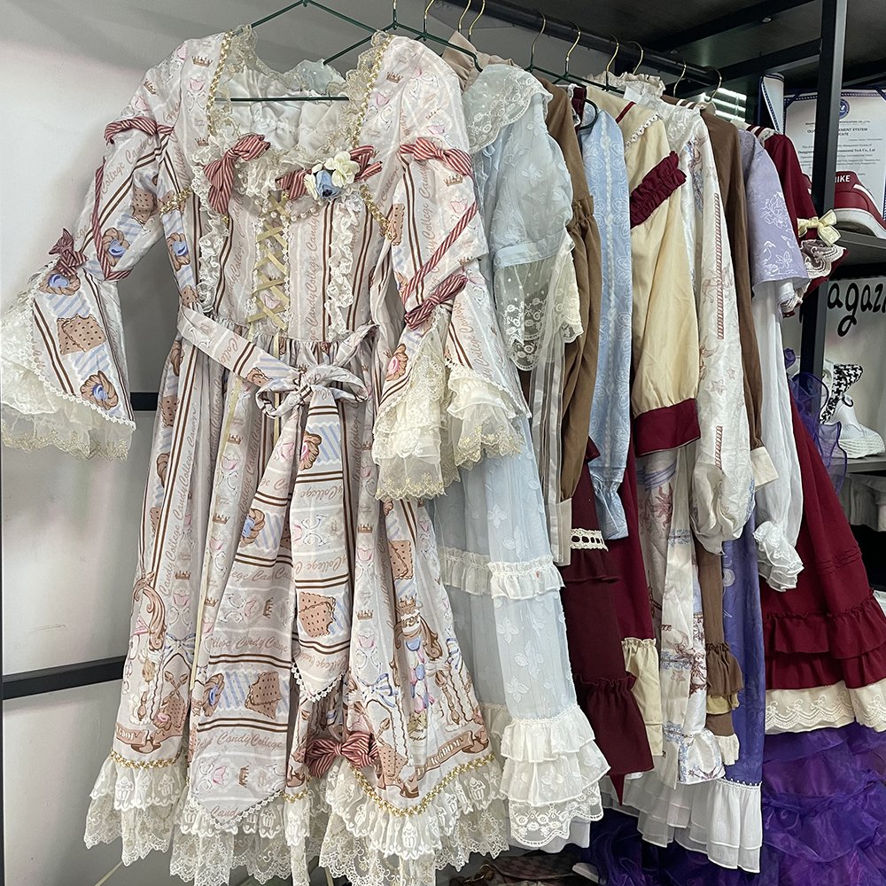 used lolita dress punk style traditional japanese second hand lolita anime cosplay maid dress lolita gothic JSK