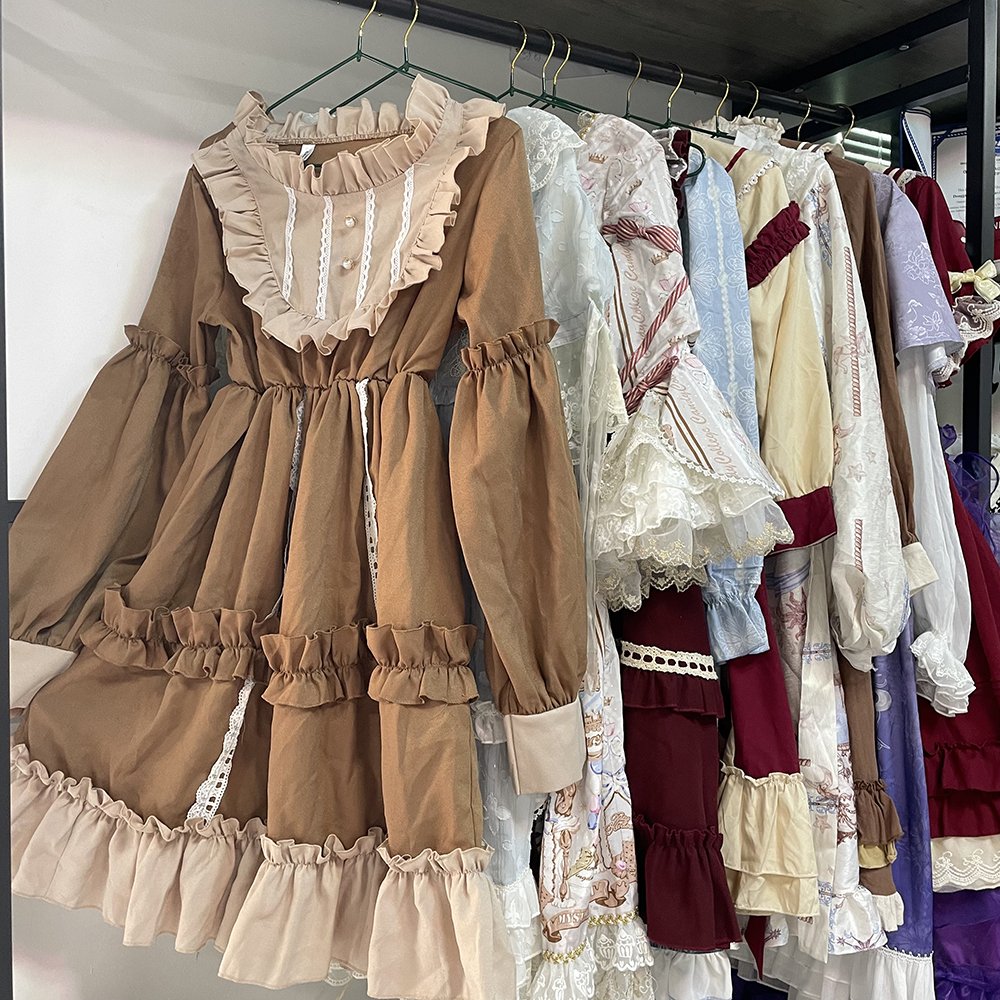 used lolita dress punk style traditional japanese second hand lolita anime cosplay maid dress lolita gothic JSK
