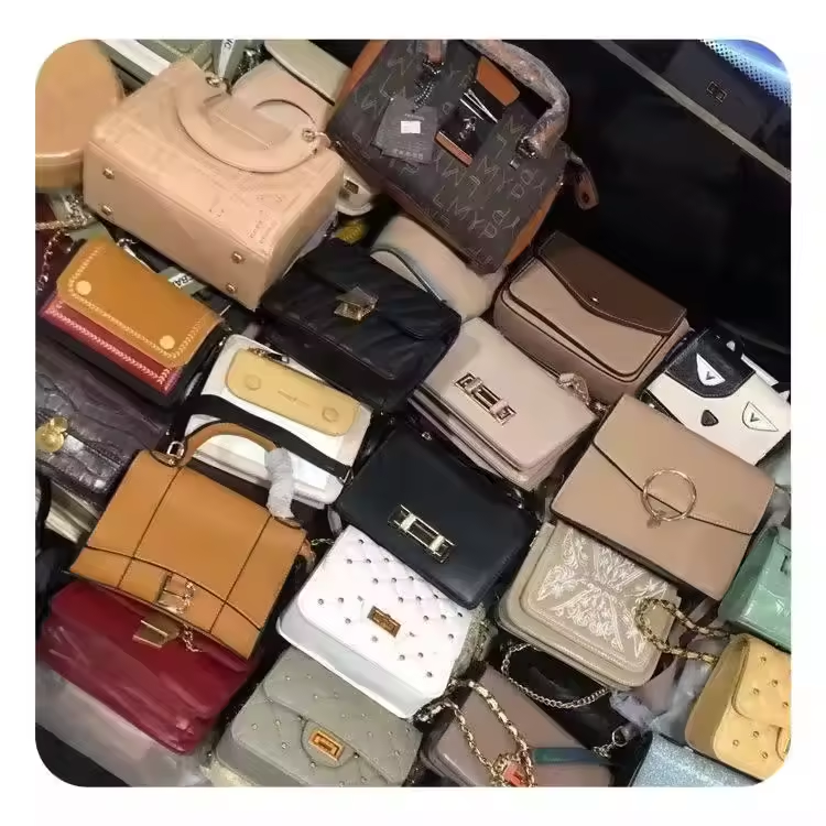 WO second hand clothes used bag bales women designers shoulder handbags uesd ladies bag used clothes