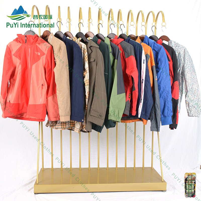 thin men's jacket mixed used clothes wholesale men coat bales mixed used clothing