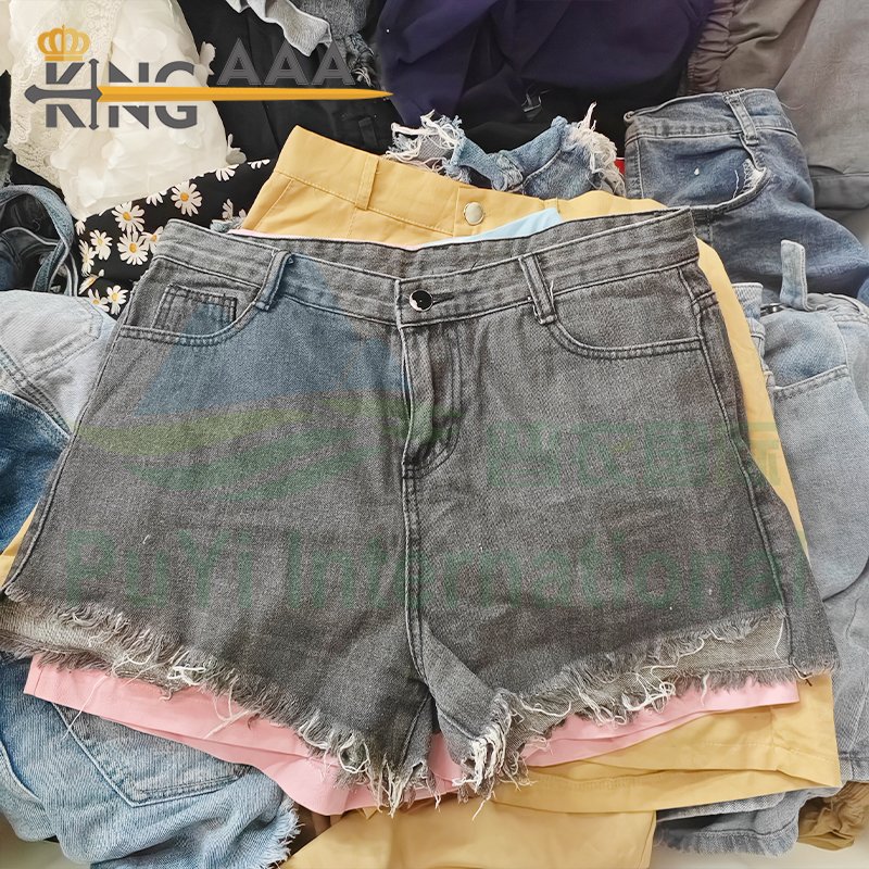 used summer girls shorts pants ropa usada women used clothes china second hand clothes