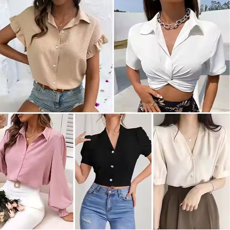 Stock Women Mixed Top Casual Dress Jumpsuit Pants Left Over Women Clothing Stock Brand New Women Clothes Bale