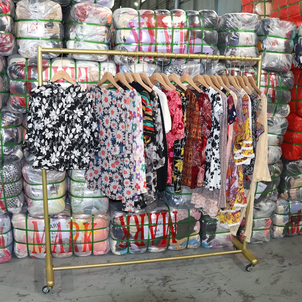 UKAY Premium Lady Elastic Stretch Shirt Summer Top for Adults Mixed Used Second Hand Wholesale Bale High Quality Low Price