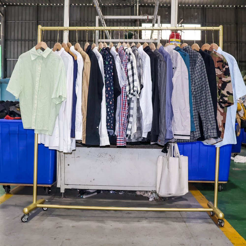 High Quality Premium Vintage Men Shirt Cotton Second Hand Summer Top Ukay Bale Trendy Used Clothes for Adults