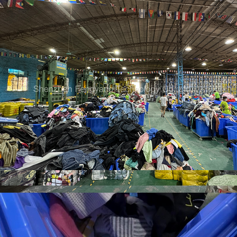 FengYang Used Clothes second hand clothes cotton cuffed pants for men women vintage clothes clothing bulk men blazer