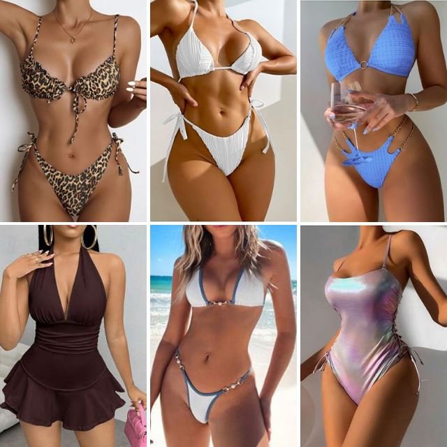 2021 Women's Sexy Fashion Used Bikini Set Women's One Piece Bikini Swimwear Clearance Wholesale