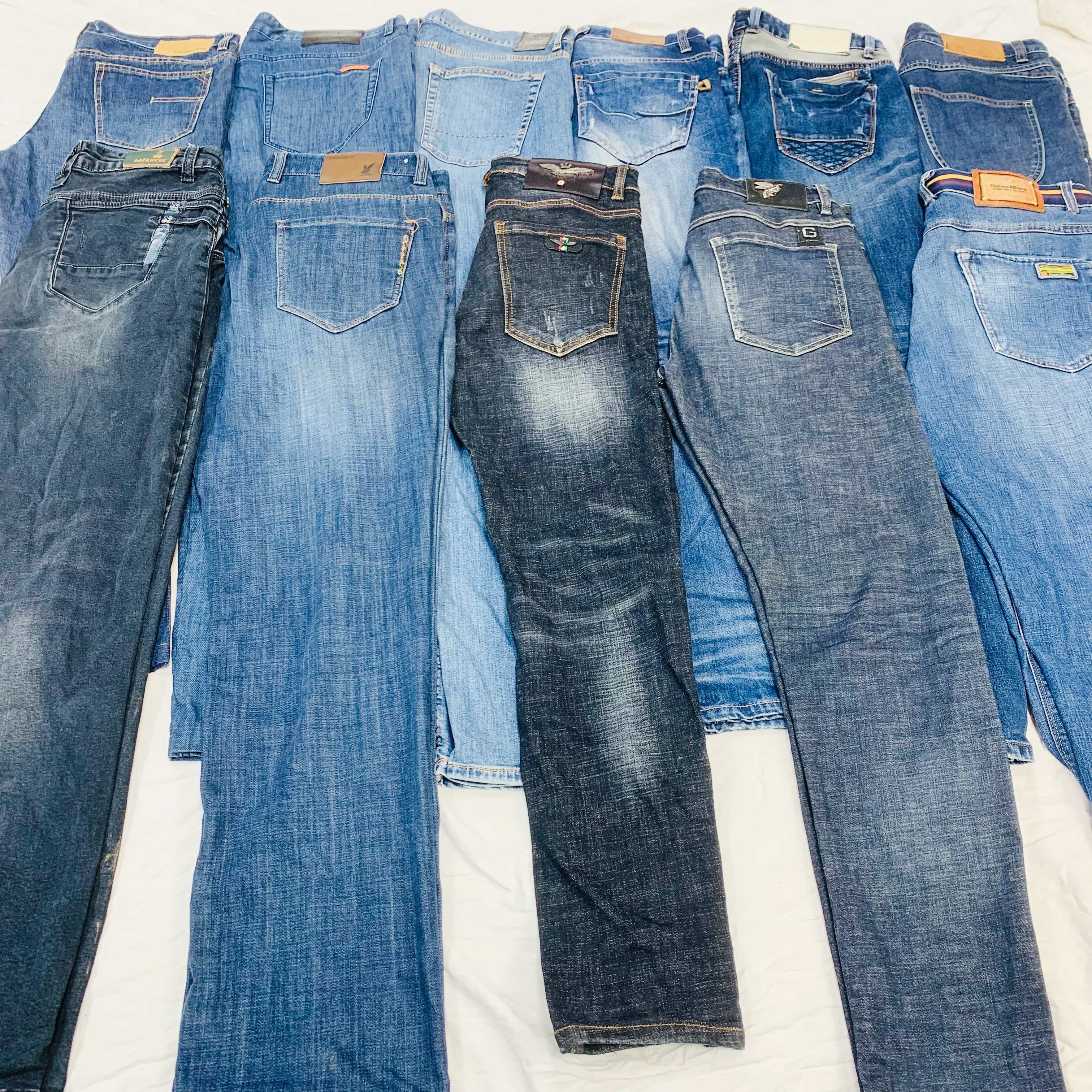 Wholesale second hand used clothes jeans trousers for men high quality and second hand used boyfriend jean