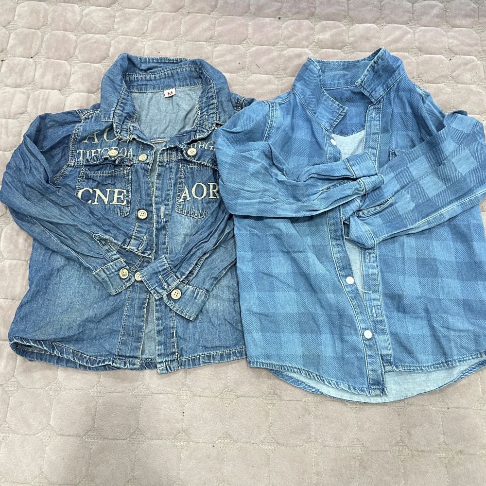 Wholesale mixed used children's shirts inventory summer children's cartoon printed casual clothing style random shipment