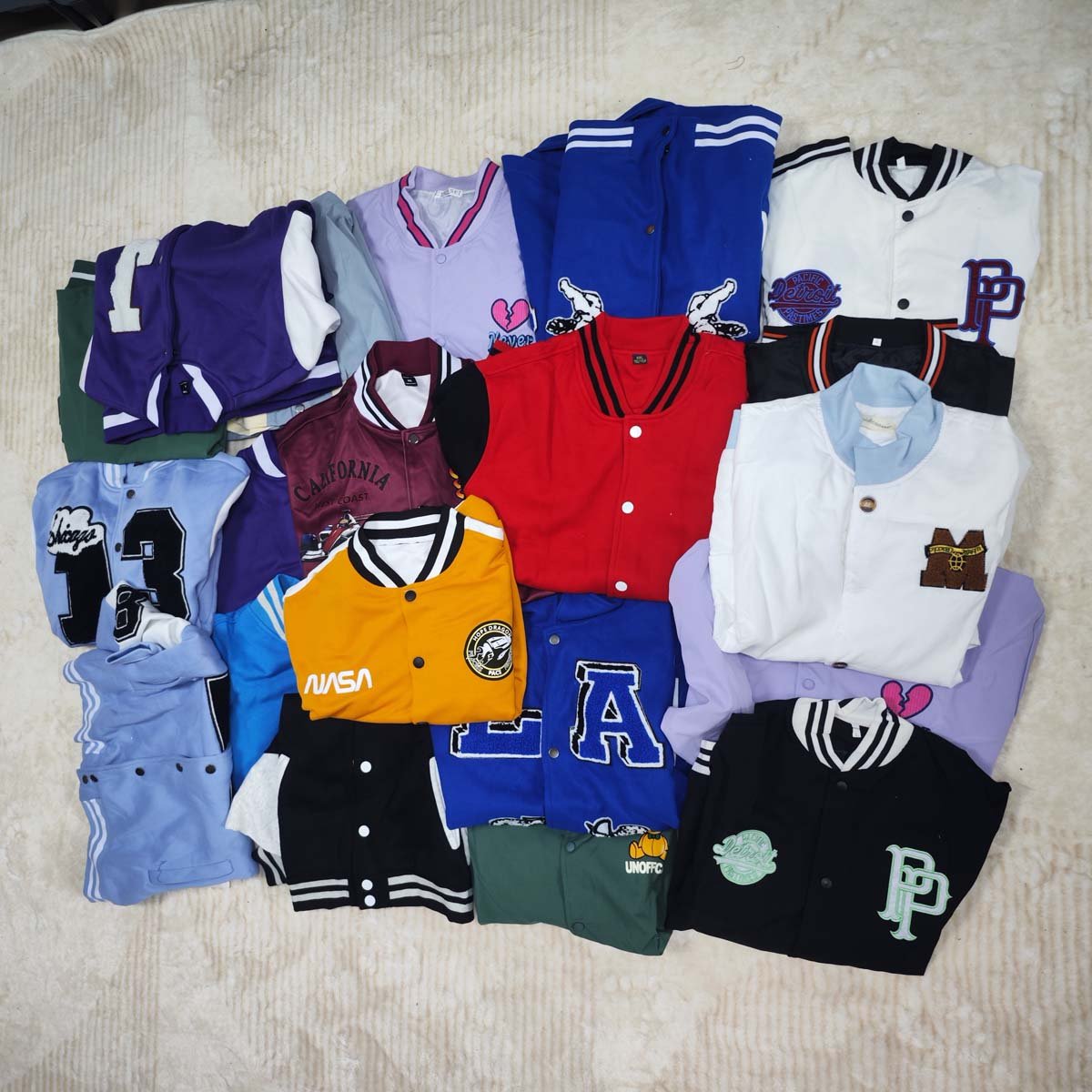 Men's and Boy's Branded Sweatpants and Baseball Hoodie Jackets Stock Lot Surplus Apparels In Bulk