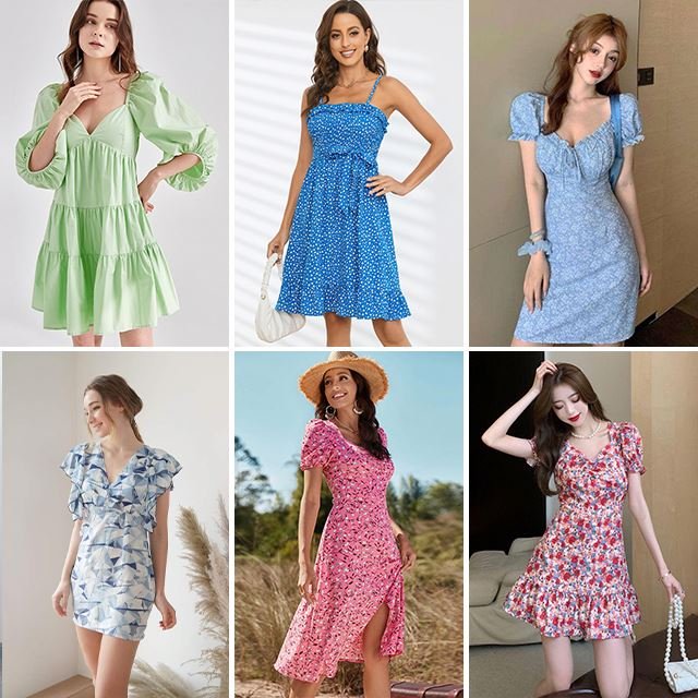 Fashion Clearance Clothes Wholesale Casual Dresses T-shirts Mixed Packaging Random Delivery Stock Women's Clothing Stock