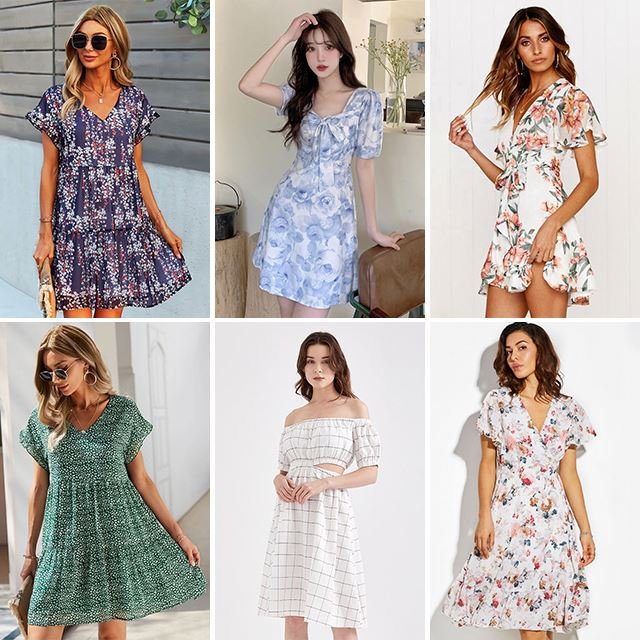 Fashion Clearance Clothes Wholesale Casual Dresses T-shirts Mixed Packaging Random Delivery Stock Women's Clothing Stock