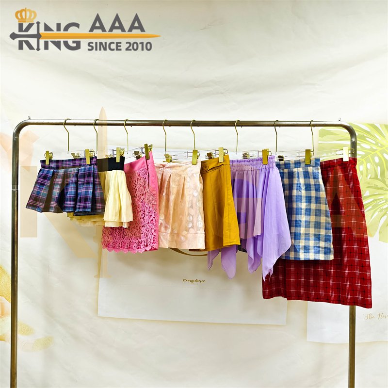 Wholesale Sexy High Waist Ladies Mini Skirts Summer Mixed Premium Used Second Hand Clothes Short Skirt Ukay Ukay Bales