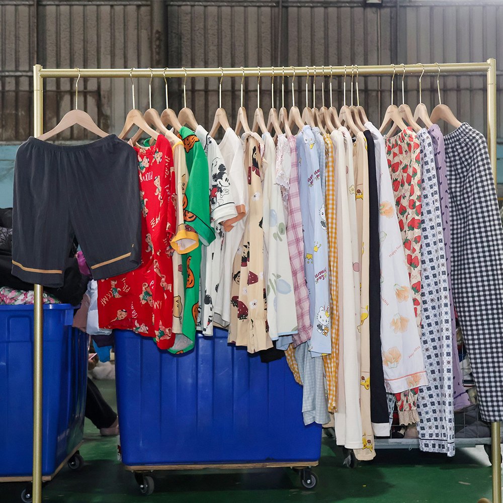 Ukay Used Adult Cotton Pajama Night Wear Premium Second Hand Summer Clothing Top Pant Ukay Bale Trendy Used Clothes Wholesale