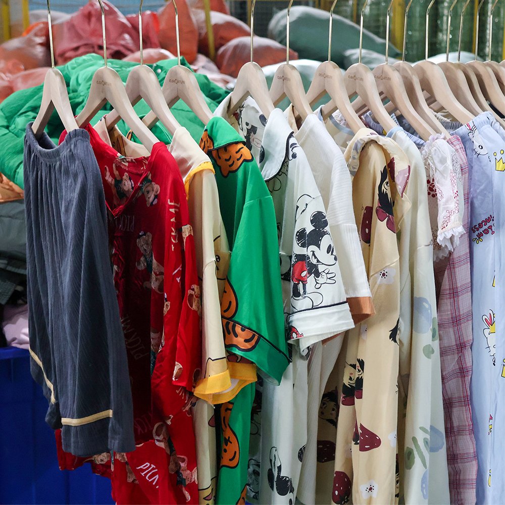 Ukay Used Adult Cotton Pajama Night Wear Premium Second Hand Summer Clothing Top Pant Ukay Bale Trendy Used Clothes Wholesale