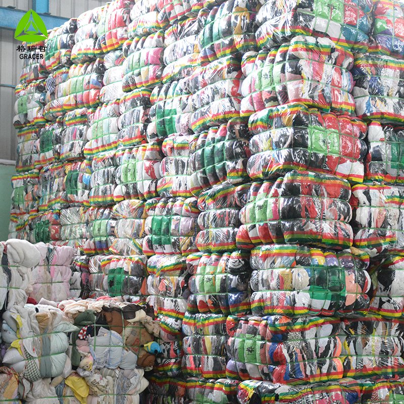 Second Hand Clothing Bales 100kg Used Clothes Ladies Tops Blouse