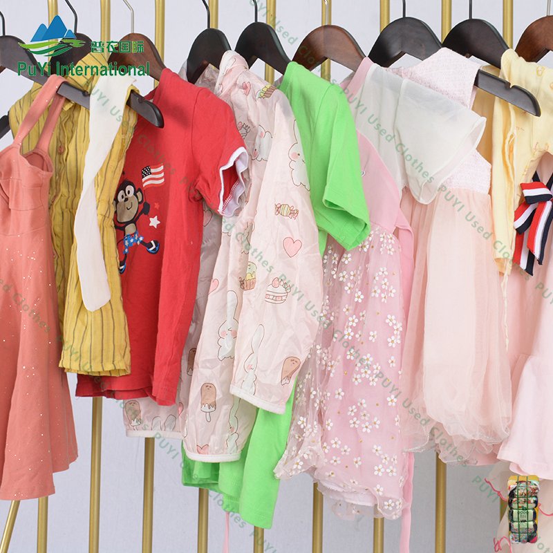 Children's summer wear use baby bale clothes second hand clothes Casual kids used clothes for kids bales