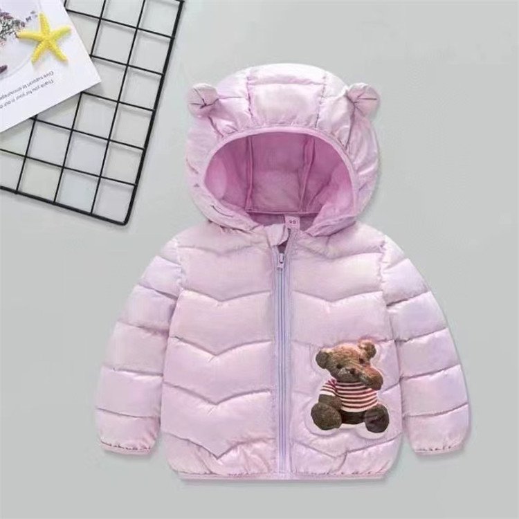 Thick Winter Cotton Jacket Kids Babies Hooded Boys girls Long Outerwear Infants Leisure Apparel Stock Children's Winter Clothes