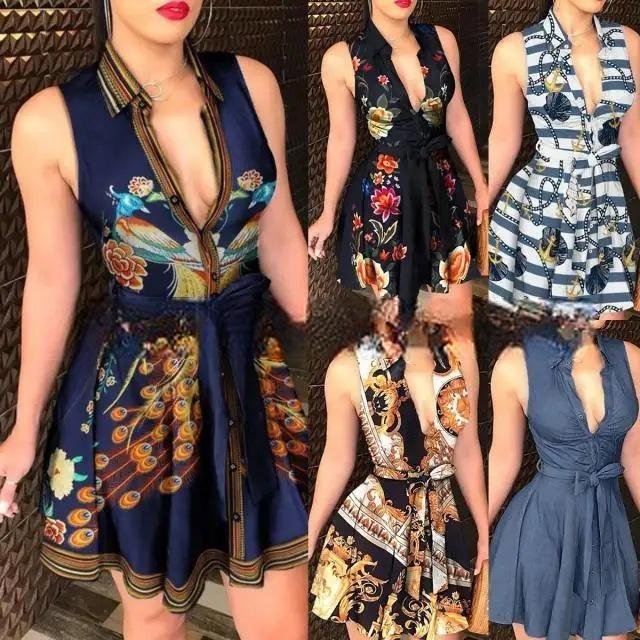 Stock Women Casual Dress Jumpsuit Pants Left Over Women Clothing Stock Women Clothes