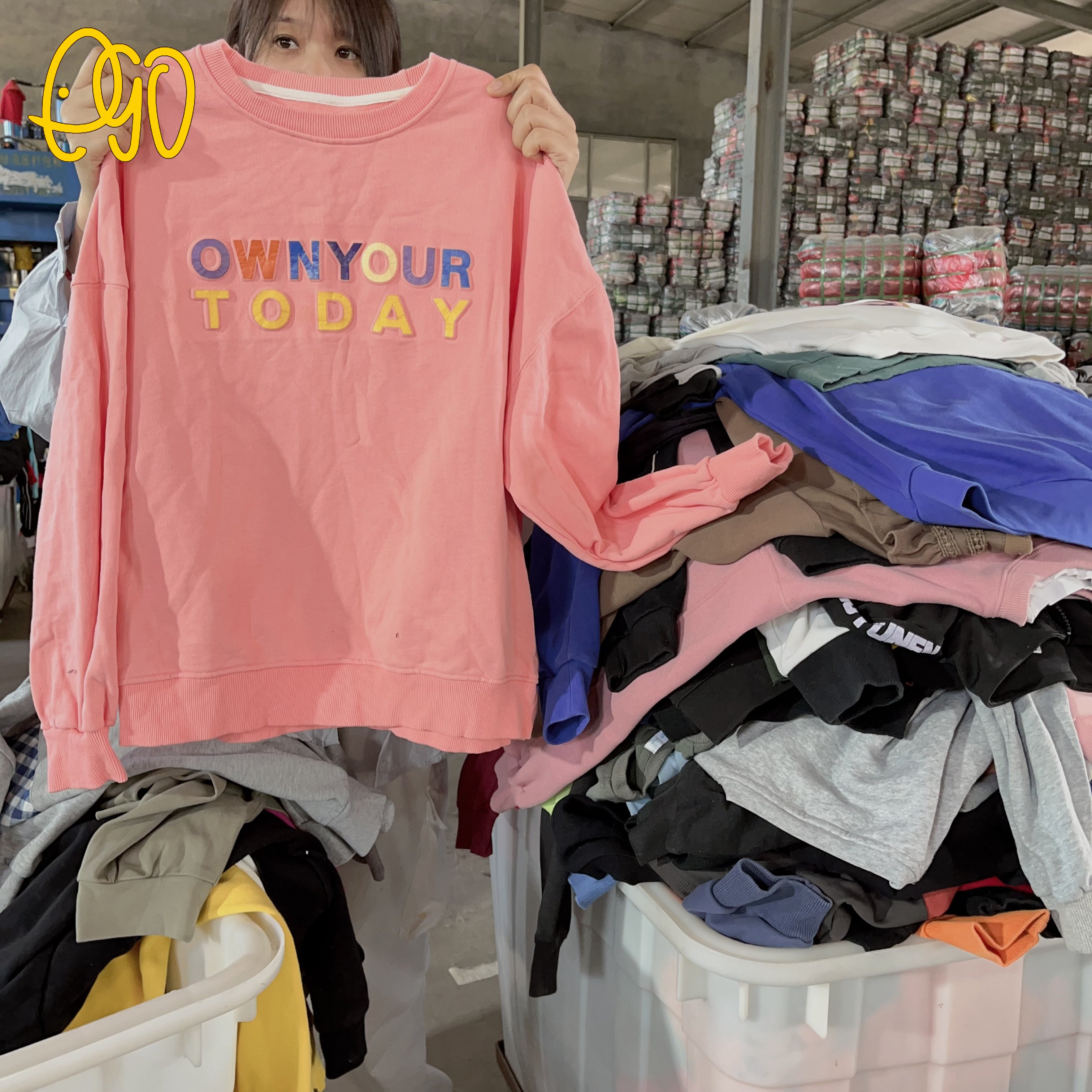 Branded Second Hand Designer Clothes Sell Used Clothes Bales Used Adult Hoody Supplier Wholesale