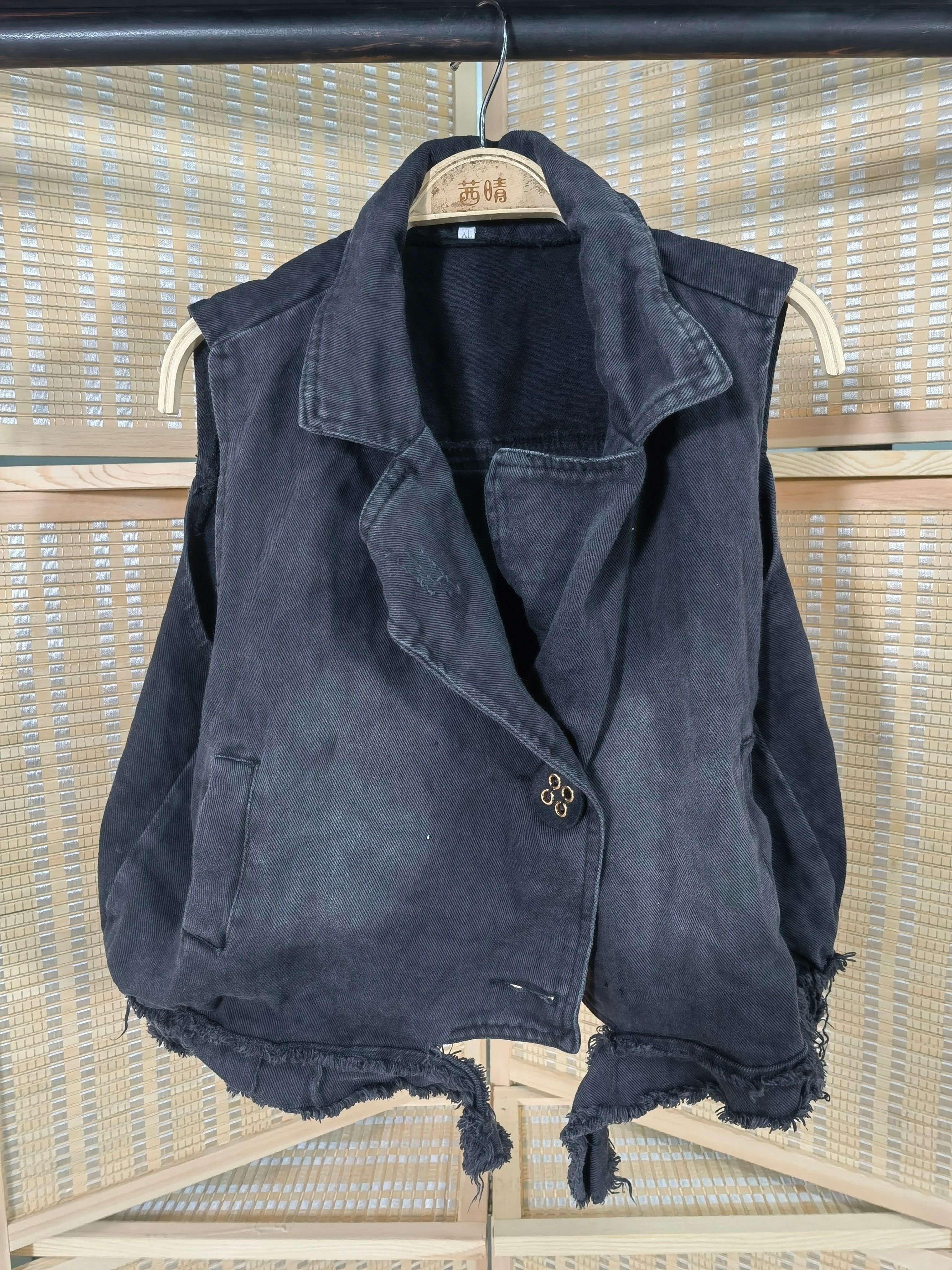 Wholesale High Quality Fashion Casual Sleeveless Second Hand Denim Vest Used Clothes