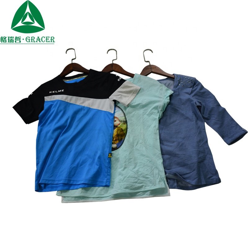 High-class 2018 Hot sale China Cheap Fashion Used Clothing Second Hand Ladies T Shirts