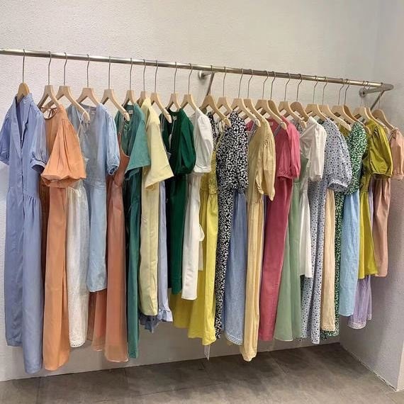 2022 Wholesale Apparel Manufacture Second Hand Clothing Mixed Bales Fashion Class A Korean Girls Casual Dress Used Clothes